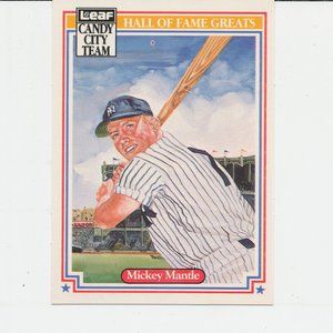 Mickey Mantle 1987 Leaf Candy City Team #H1 New York Yankees Baseball card